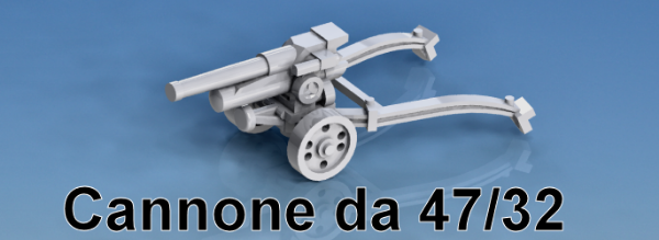 Picture of 1:72 Scale - Cannone da 47/32 - With Wheels
