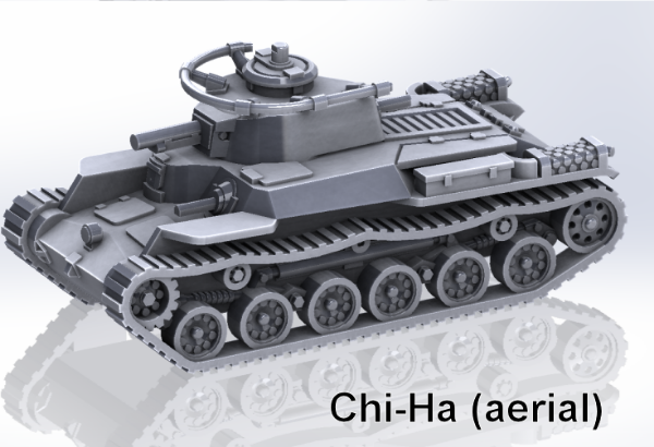 Picture of 1:72 Scale - Chi-Ha - Vents Open - With Turret and Aerial