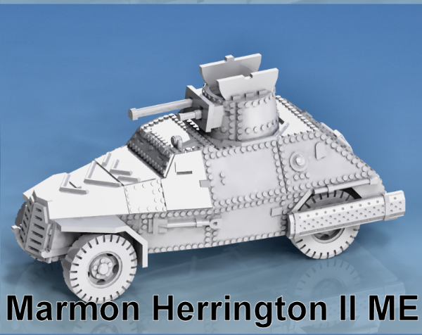 Picture of 1:100 Scale - Marmon Herrington Armoured Car MKII Welded - Sand Channels, Open Turret