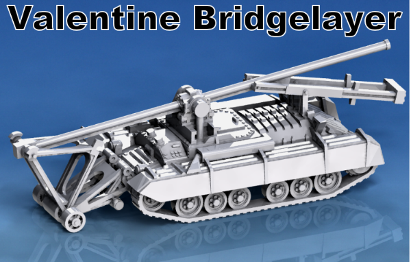 Picture of 1:100 Scale - Valentine III Bridge Layer - Sand Shields