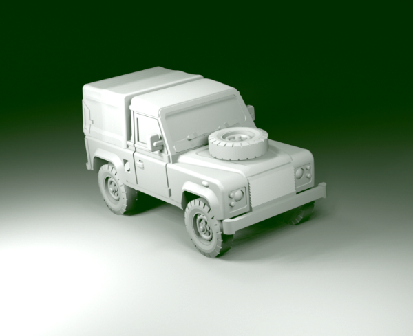 Picture of 1:100 Scale - Land Rover 90 Truck Cab Civilian Rostyle