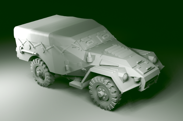 Picture of 1:100 Scale - BTR40 - Late - Closed - No Spare