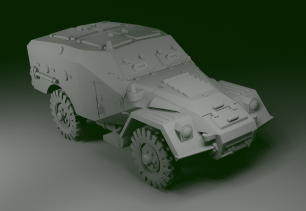 Picture of 1:72 Scale - BTR40B - No Spare