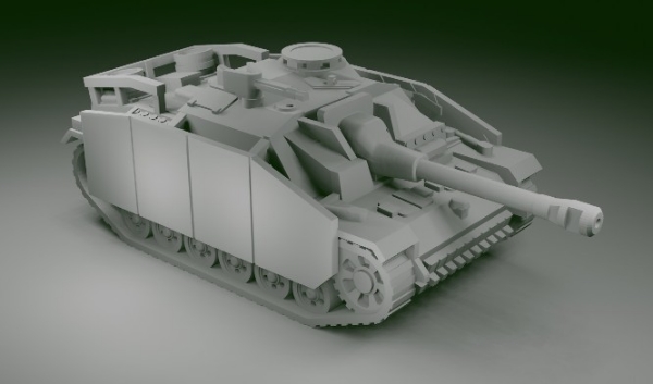 Picture of 1:87 Scale - Stug IIIG - Late -Saukopf - Schurzen
