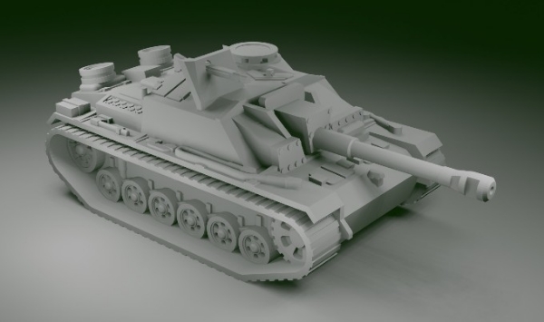 Picture of 1:87 Scale - Stug IIIG - Mid - Ostketten - MG