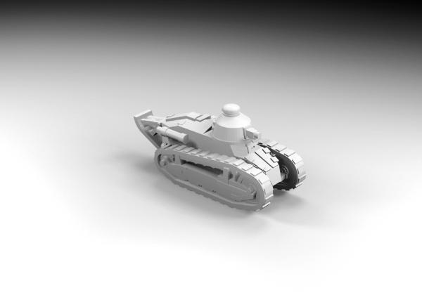 Picture of 1:144 Scale - Renault FT 17 - Tail - Berliet 37mm Turret