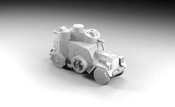 Picture of 1:200 Scale - Daimler SSW21 - Turret With MG