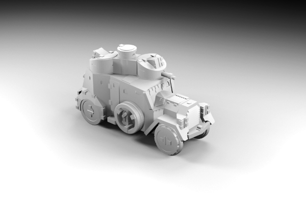 Picture of 1:200 Scale - Daimler SSW21 - Turret With MG - Turret With No MG