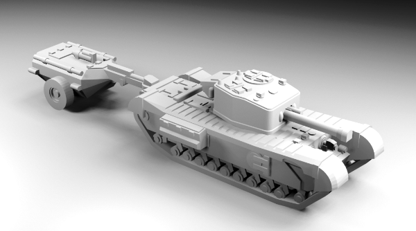 Picture of 1:160 Scale - Churchill VII - Crocodile