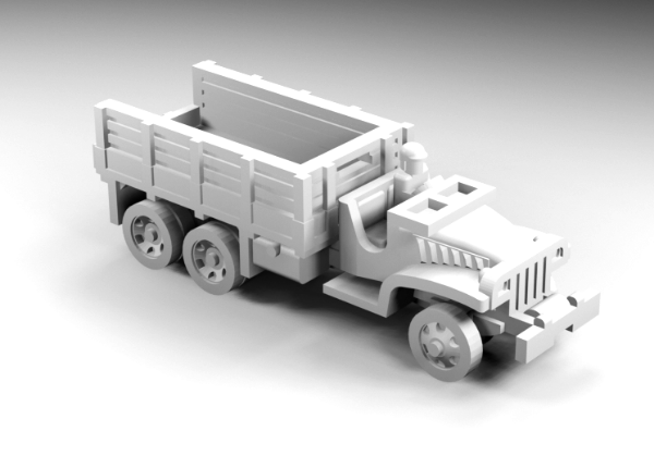 Picture of 1:144 Scale - GMC - CCKW253 - Open Down - Winch