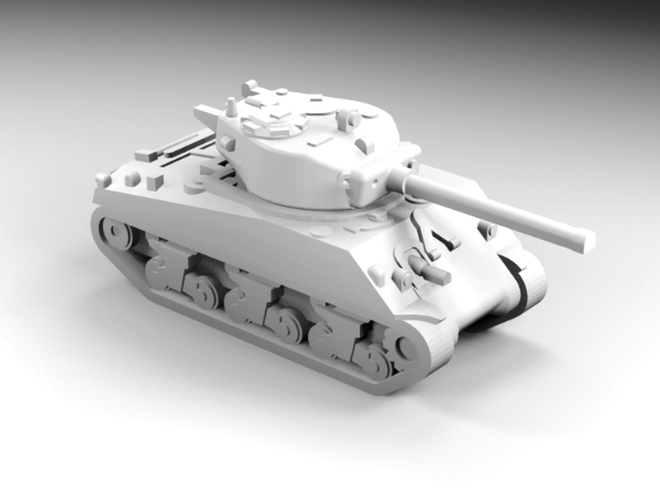 Picture of 1:200 Scale - M4A3 - Late - With M4A3-76 Turret