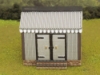 Picture of HO Scale -Storage Shed - Corrugated Iron - Stone Base