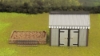 Picture of HO Scale -Storage Shed - Corrugated Iron - Stone Base