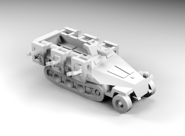 Picture of 1:160 Scale - SDKFZ 251-D1 - Stuka-Zu-Fuss - Empty