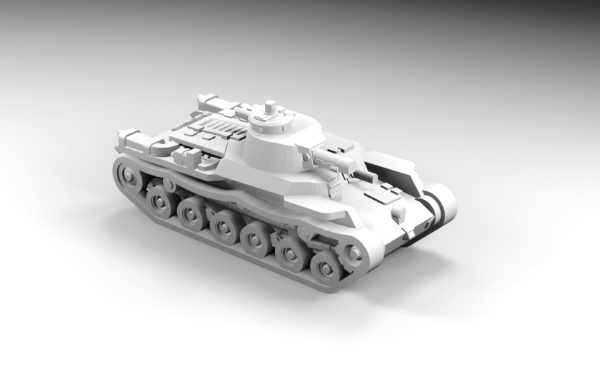 Picture of 1:144 Scale - Chi-Ha - Vents Open - With No Aerial Turret