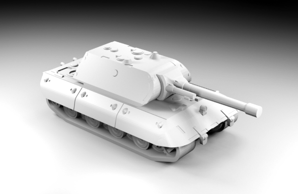 Picture of 1:144 Scale - E-100 - Full Skirt - With Maus 150 Turret