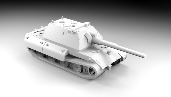 Picture of 1:144 Scale - E-100 Scale - Part Skirt - With Krupp Turret