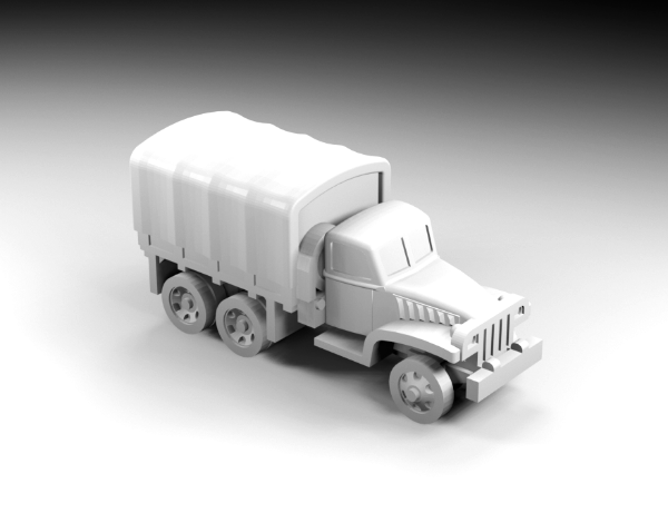 Picture of 1:144 Scale - GMC - CCKW252 - Steel Cab - Closed