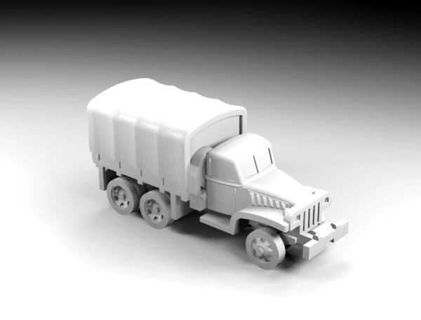 Picture of 1:144 Scale - GMC - CCKW252 - Steel Cab - Closed - Winch