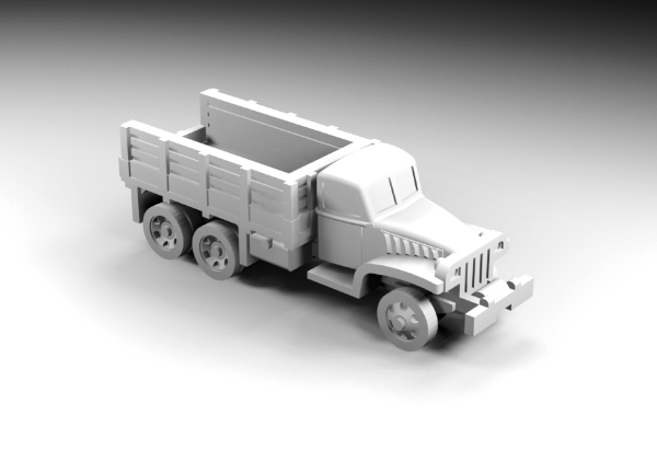 Picture of 1:144 Scale - GMC - CCKW253 - Steel Cab - Open - Winch