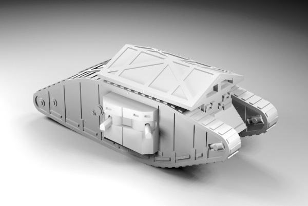 Picture of 1:72 Scale - Mark I Female - Late - With Solid Grenade Frame
