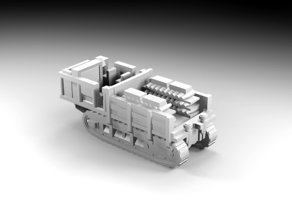 Picture of 1:100 Scale - St Chamond Tractor - Filledin Rails