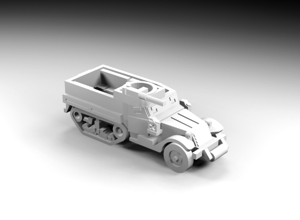 Picture of 1:200 Scale - M3A1 Halftrack - Roller