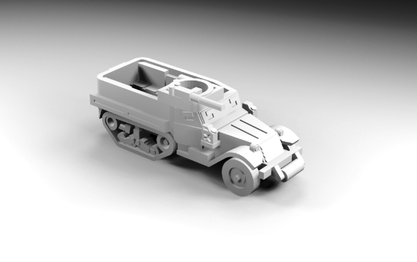 Picture of 1:144 Scale - M5A1 Halftrack - Roller