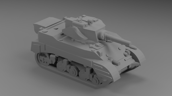 Picture of 1:200 Scale - Stuart M5A1 - Full Guard - Late Turret