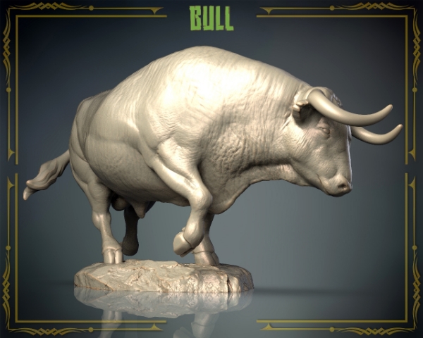Picture of Animals Set 3 - 1/87 Scale - Bull (2 Pack)
