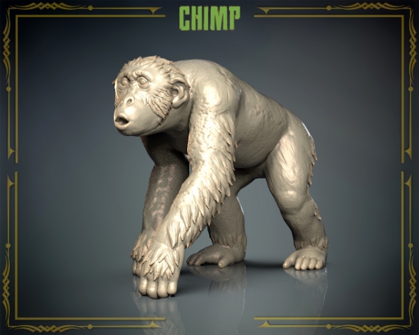 Picture of Animals Set 3 - 1/87 Scale - Chimp (5 Pack)