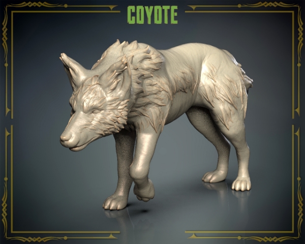 Picture of Animals Set 3 - 1/87 Scale - Coyote (5 Pack)