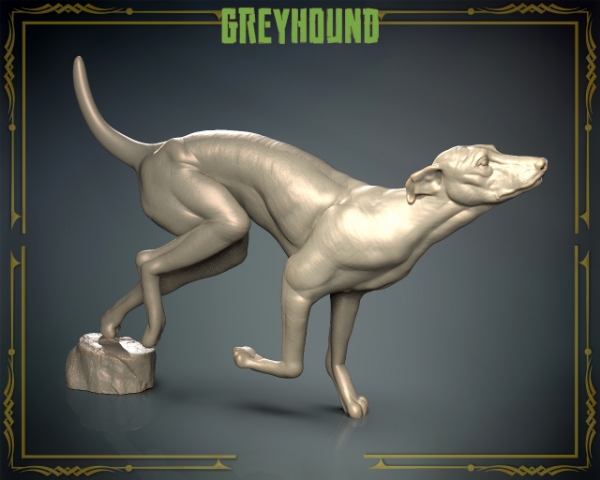 Picture of Animals Set 3 - 1/87 Scale - Greyhound (5 Pack)