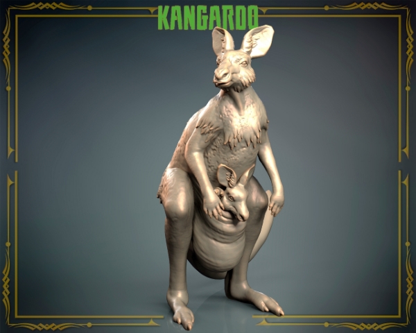 Picture of Animals Set 3 - 1/87 Scale - Kangaroo (2 Pack)