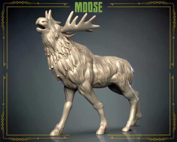 Picture of Animals Set 3 - 1/87 Scale - Moose (2 Pack)