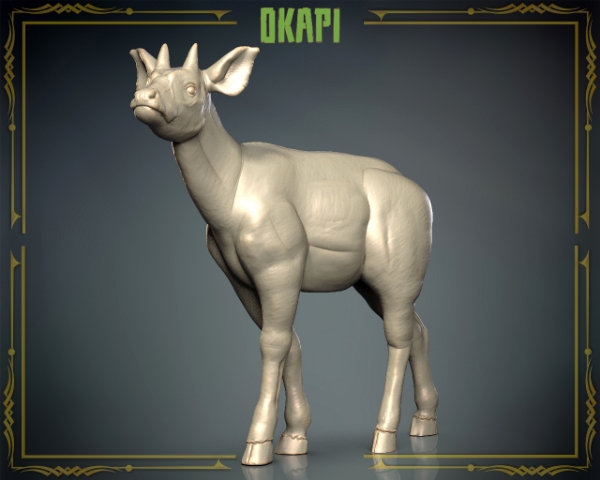 Picture of Animals Set 3 - 1/87 Scale - Okapi (5 Pack)