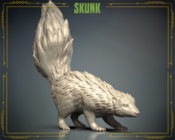 Picture of Animals Set 3 - 1/87 Scale - Skunk (10 Pack)