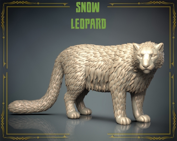 Picture of Animals Set 3 - 1/87 Scale - Snow Leopard (5 Pack)