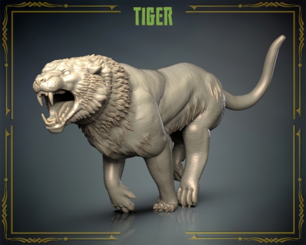 Picture of Animals Set 3 - 1/87 Scale - Tiger (2 Pack)