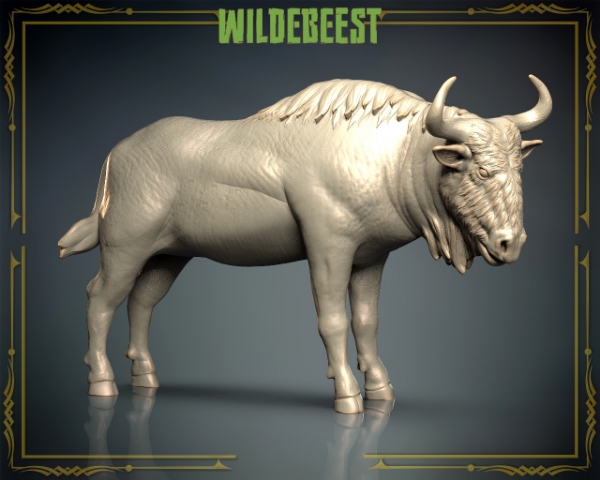 Picture of Animals Set 3 - 1/87 Scale - Wildebeest (5 Pack)