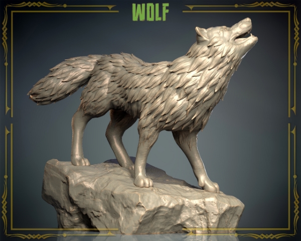 Picture of Animals Set 3 - 1/87 Scale - Wolf (5 Pack)