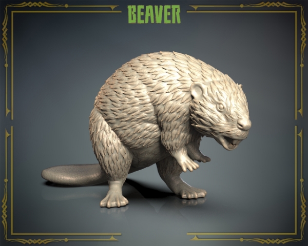 Picture of Animals Set 3 - 1/87 Scale - Beaver (5 Pack)