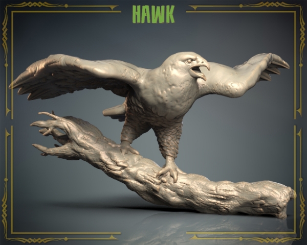 Picture of Animals Set 3 - 1/87 Scale - Hawk (5 Pack)