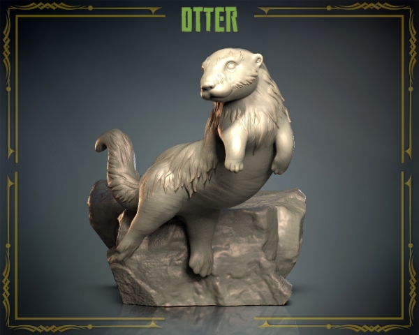 Picture of Animals Set 3 - 1/87 Scale - Otter (5 Pack)