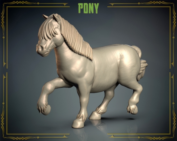 Picture of Animals Set 3 - 1/87 Scale - Pony (5 Pack)