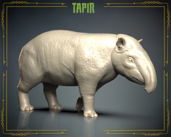 Picture of Animals Set 3 - 1/87 Scale - Tapir (5 Pack)