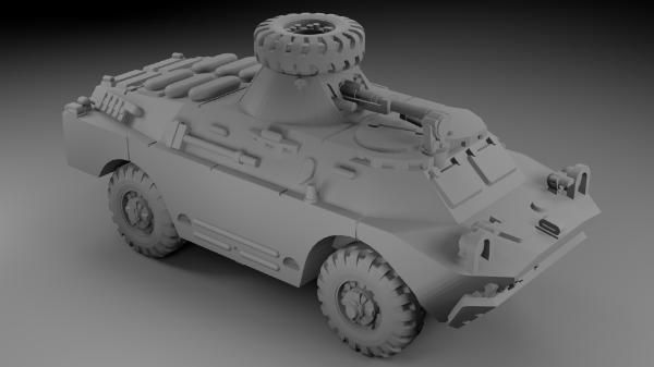 Picture of 1:100 Scale - BRDM-2 - Late - IR - Spare Turret