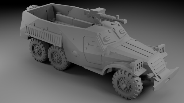 Picture of 1:100 Scale - BTR152 - MG Hole - Sand Channel - With DSHK