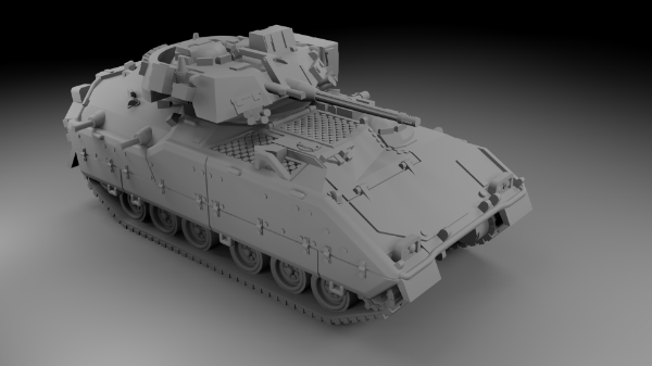 Picture of 1:100 Scale - Bradley M2 - No Trim - Retracted Turret