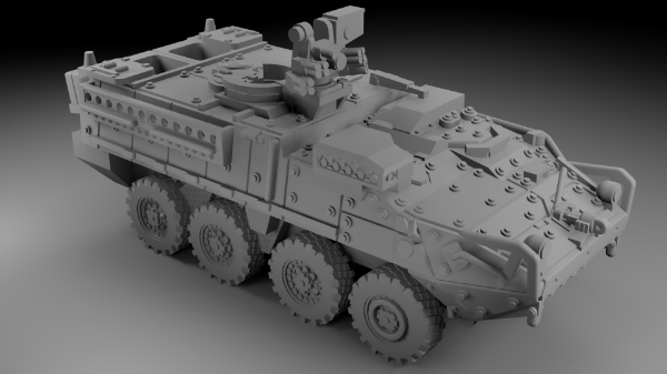 Picture of 1:100 Scale - M1126 Stryker ICV - Aircon - Open - With No Gun Weapons Station
